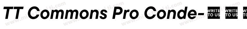 TT Commons Pro Conde字体转换